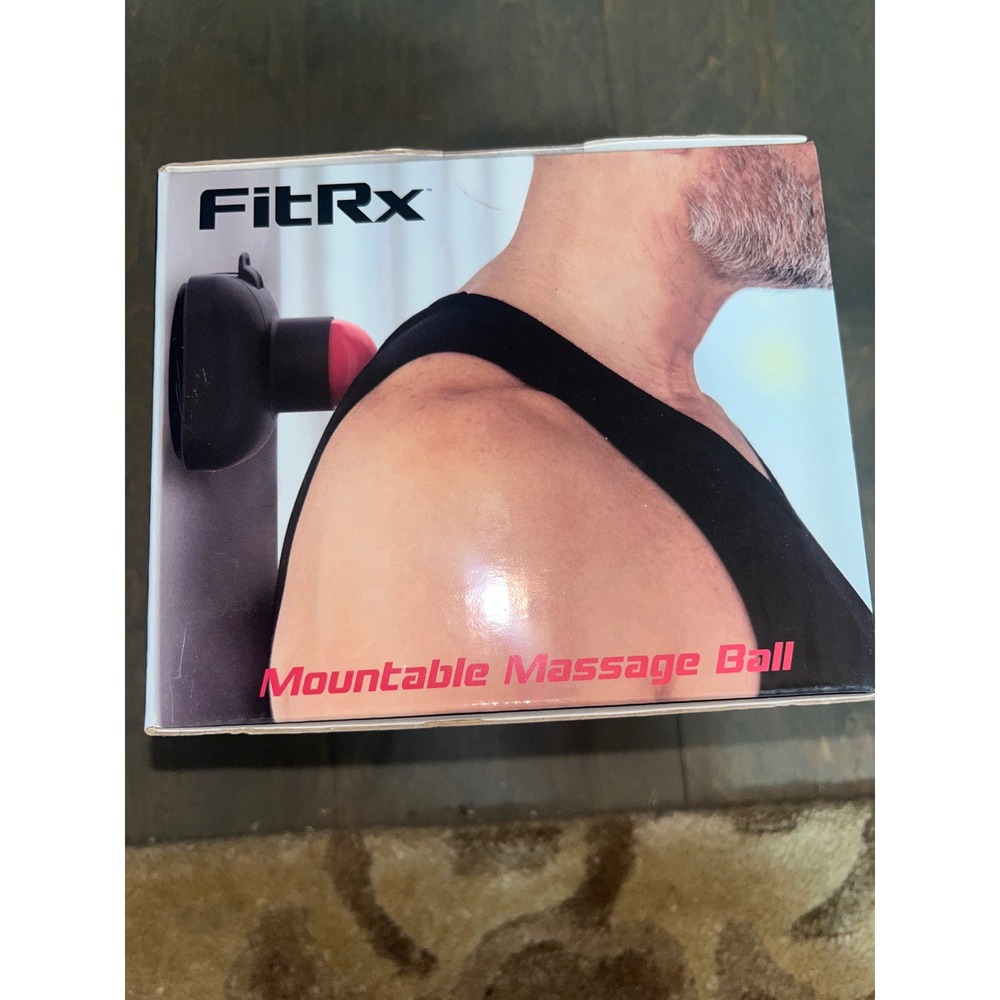 FitRx Mountable Massage Ball Suction Cup Muscle Roller for Back Relief New